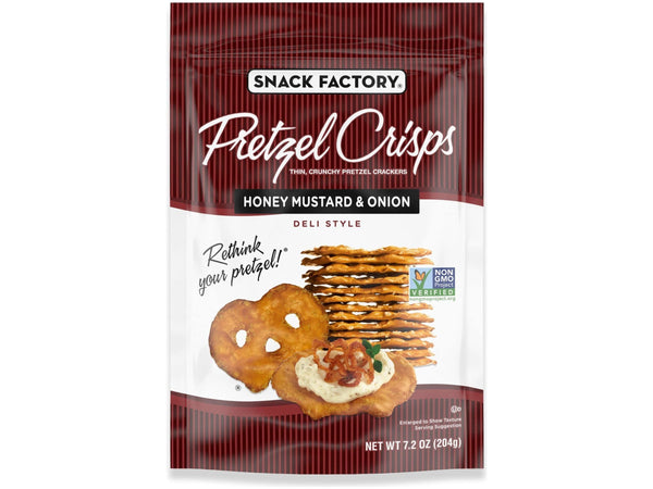 Pretzel Crisps Honey Mustard Onion