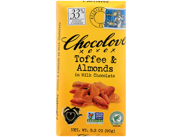 Chocolove Toffee and Almonds Milk Choc
