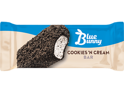 Blue Bunny Cookies and Cream Bar